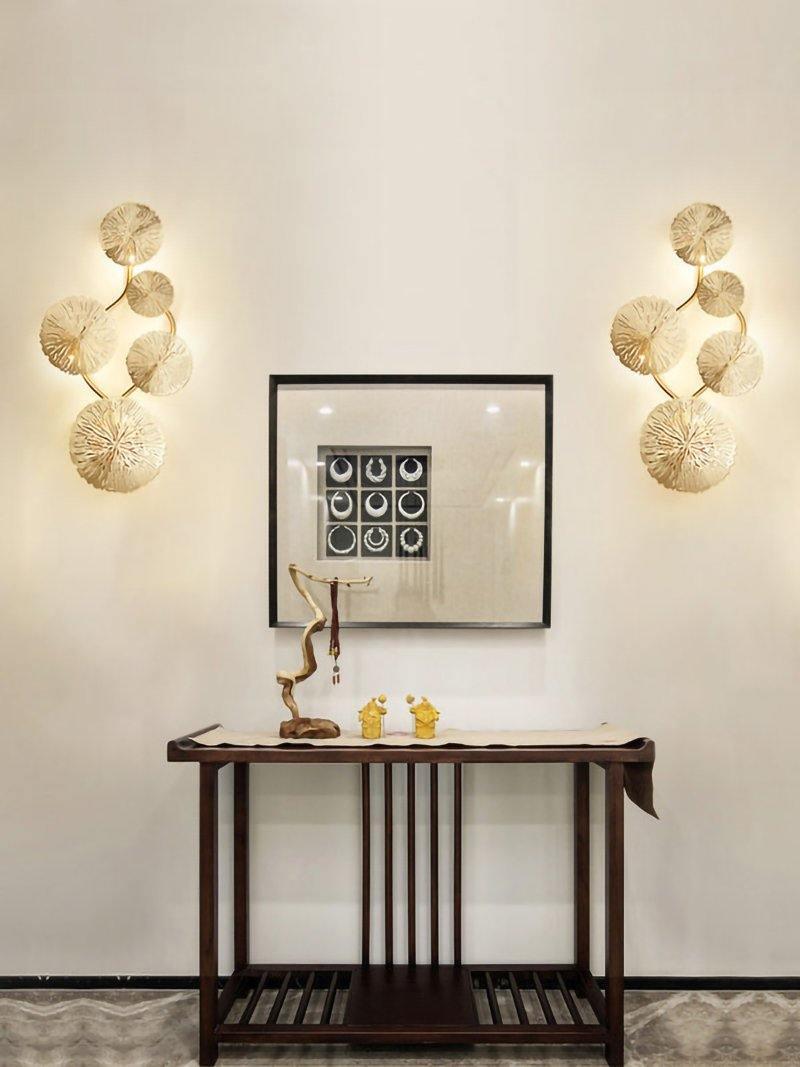 Lustra Wall Lamp Lotus Leaf Brass - Letslighting