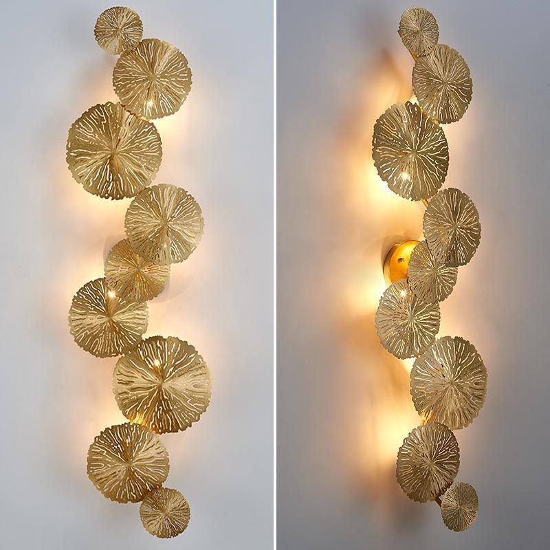 Lustra Wall Lamp Lotus Leaf Brass - Letslighting