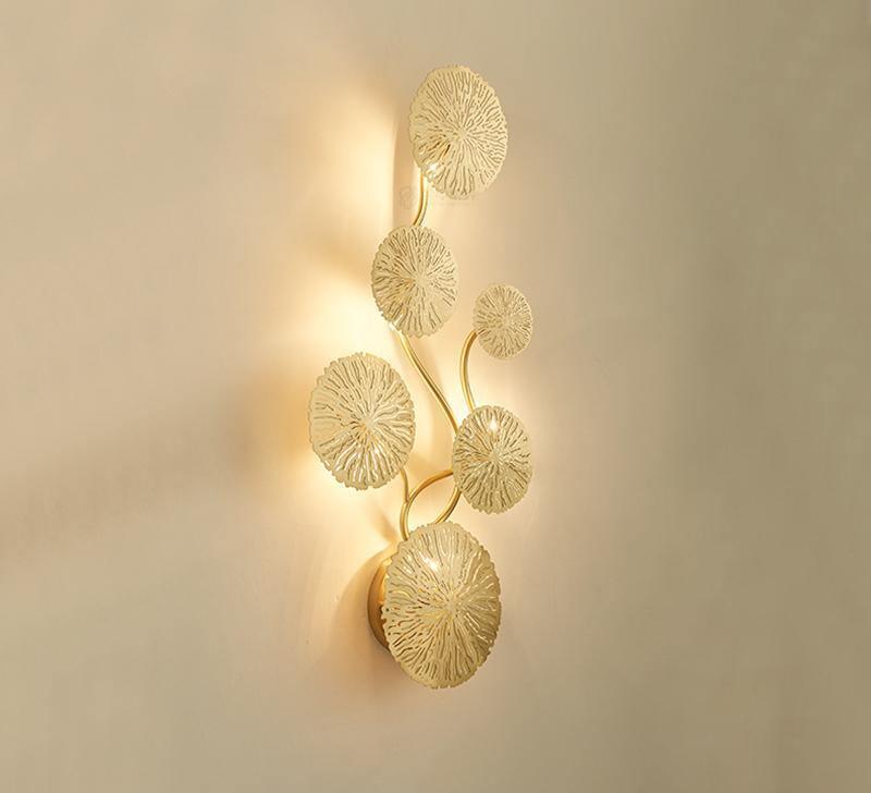 Lustra Wall Lamp Lotus Leaf Brass - Letslighting