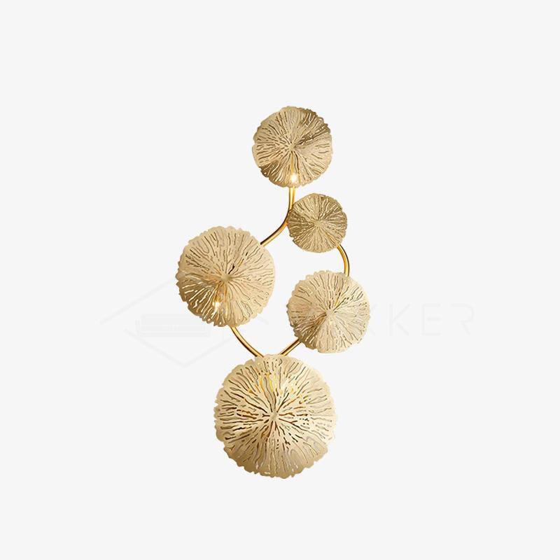 Lustra Wall Lamp Lotus Leaf Brass - Letslighting