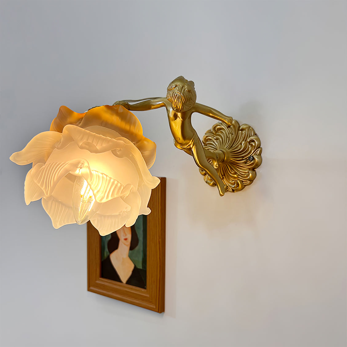 Valentina Glass Rose Wall Lamp - Letslighting