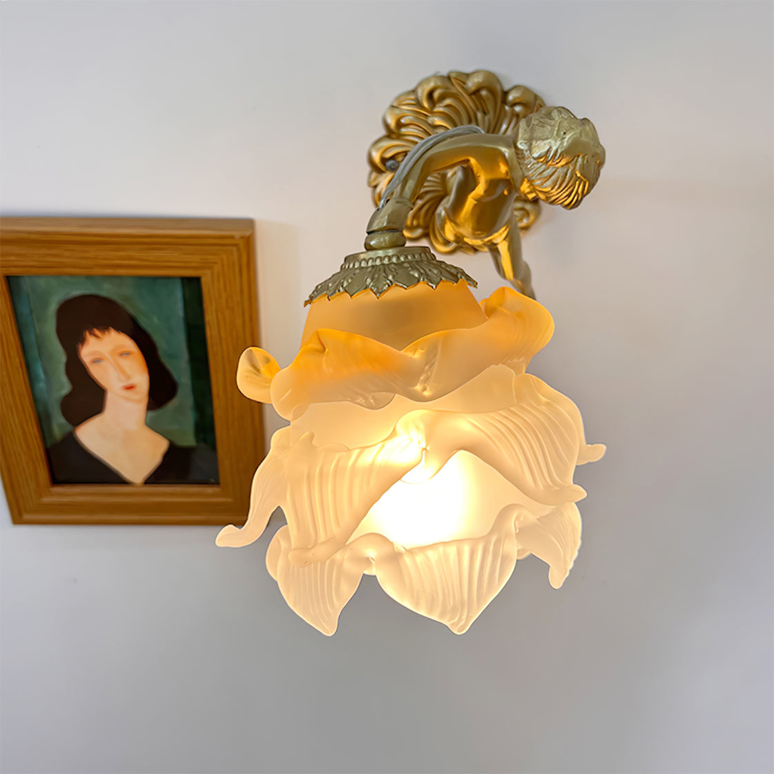 Valentina Glass Rose Wall Lamp - Letslighting