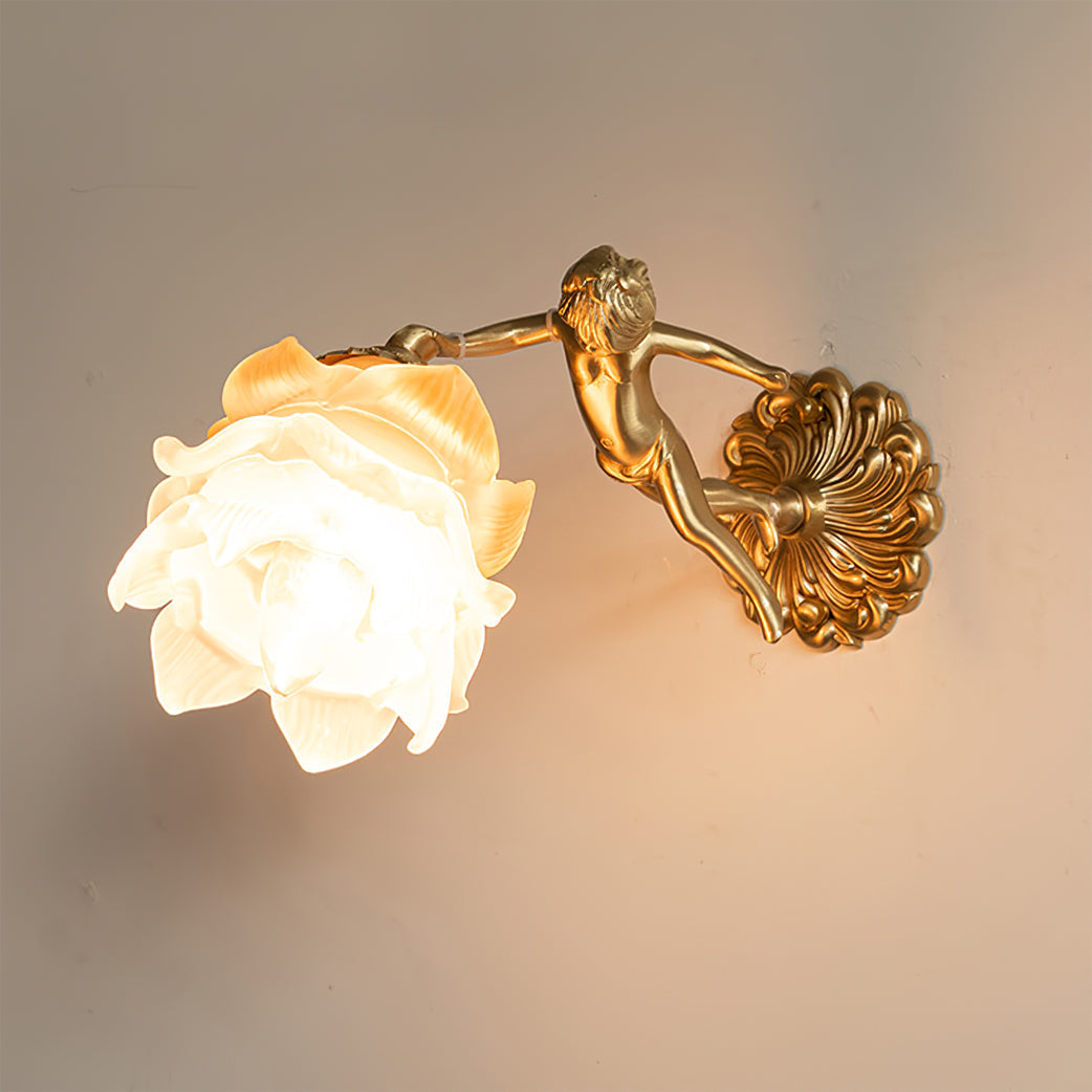 Valentina Glass Rose Wall Lamp - Letslighting