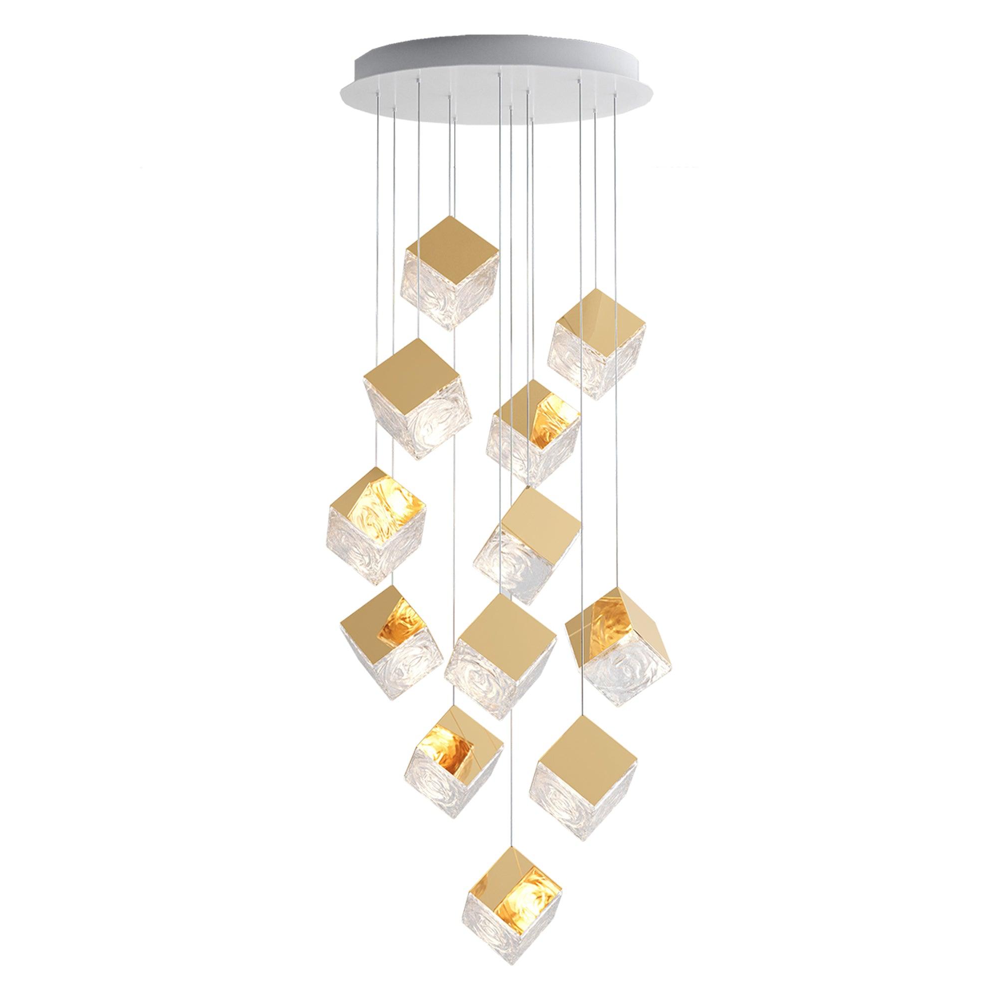 Arco Artistic Geometric Cube Chandelier - Letslighting