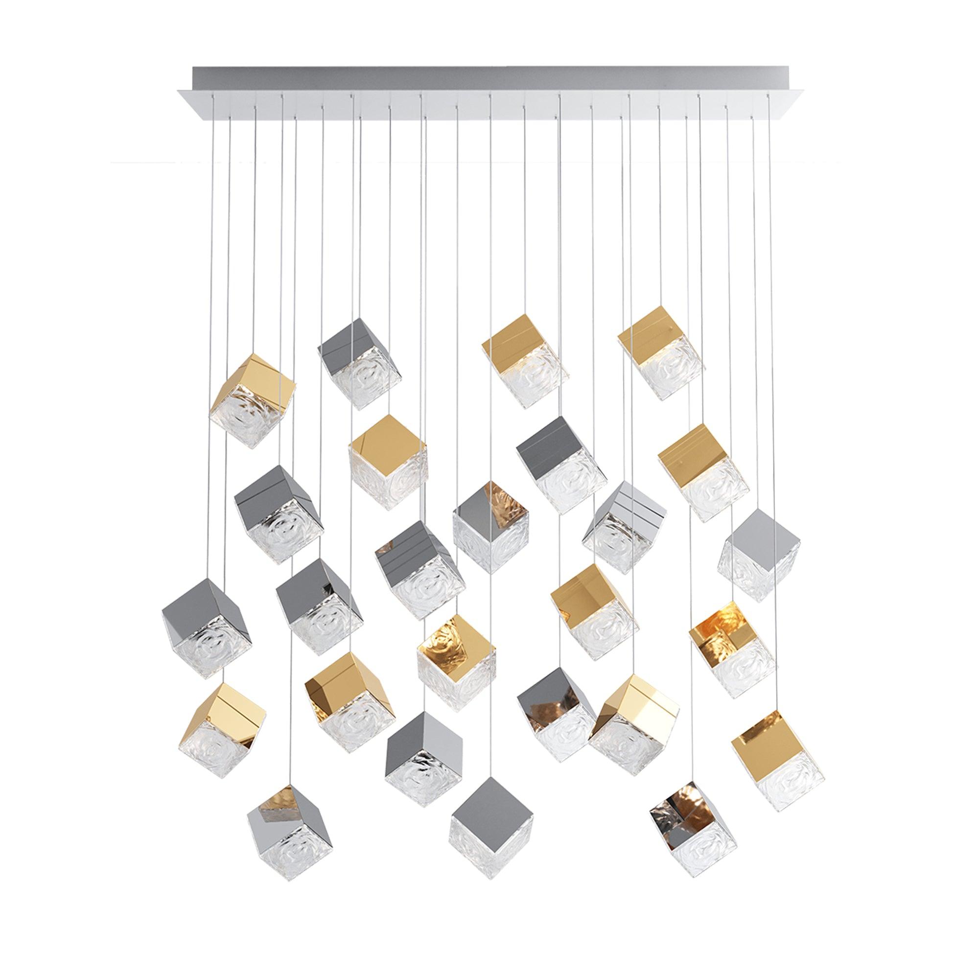 Arco Artistic Geometric Cube Chandelier - Letslighting