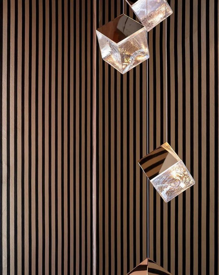 Arco Artistic Geometric Cube Chandelier - Letslighting