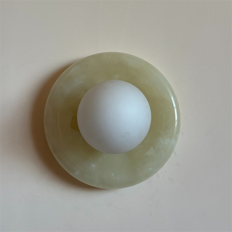 Vivina Modern Minimalist Cyan Jade Sconce Wall Lamp - Letslighting