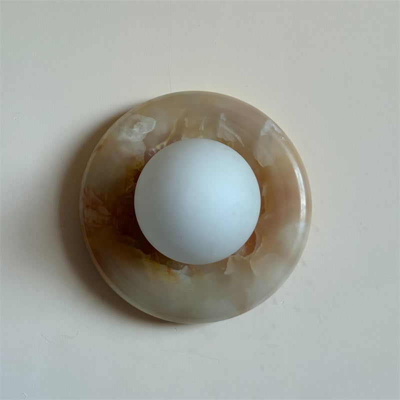 Vivina Modern Minimalist Cyan Jade Sconce Wall Lamp - Letslighting