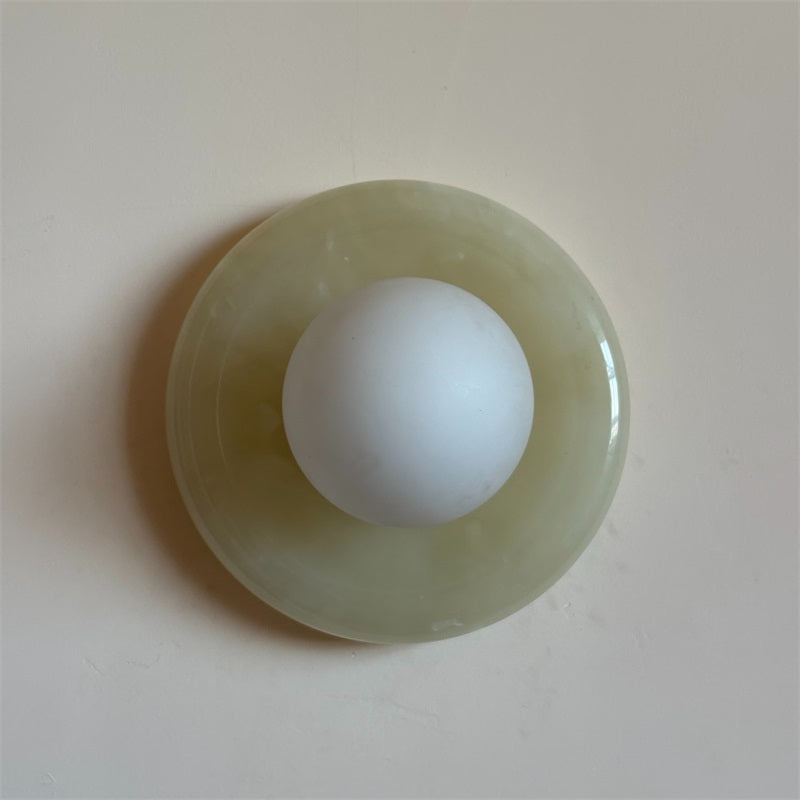 Vivina Modern Minimalist Cyan Jade Sconce Wall Lamp - Letslighting