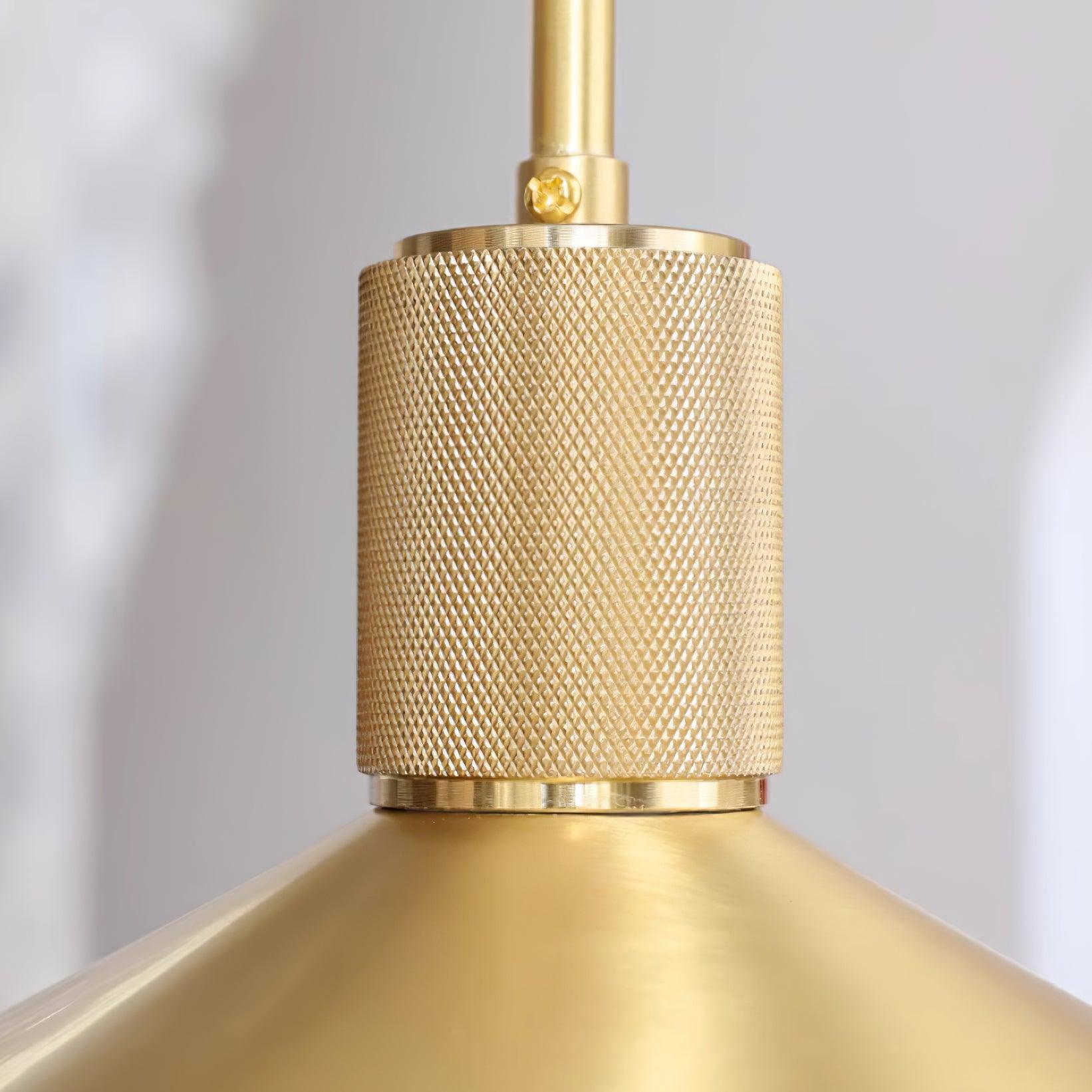 Quentin Pendant Lamp Brass Cone - Letslighting