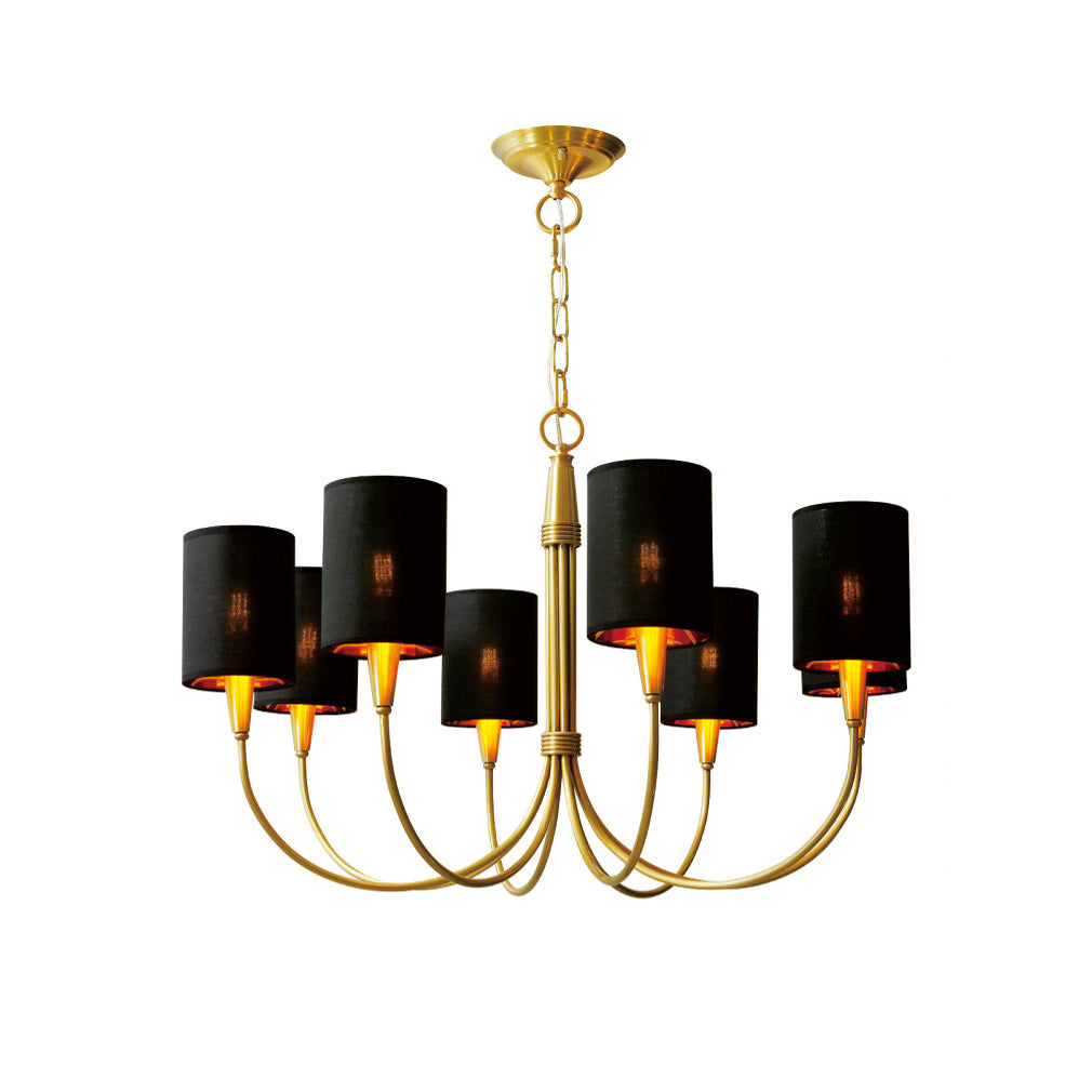 Armira Vintage Industrial Fabric Chandelier - Letslighting