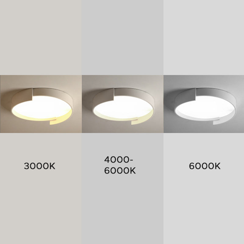 Arisha Modern Round Flush Mount Ceiling Light LED Double Layer