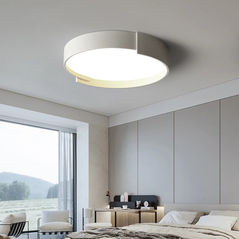 Arisha Modern Round Flush Mount Ceiling Light LED Double Layer
