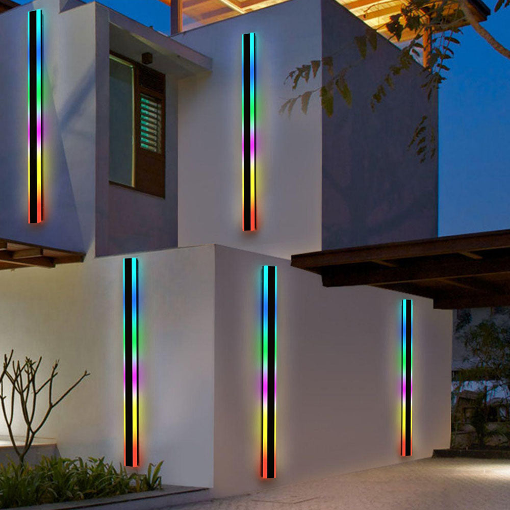 Ray Minimalist Hexagonal Ring With Shelf Metal Outdoor Wall Lamp