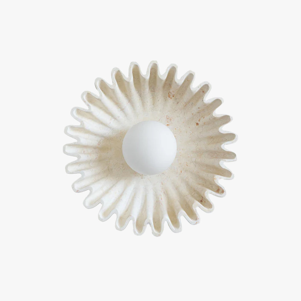 Skyler Unusual Round Marble Glass Wall Lamp - Letslighting