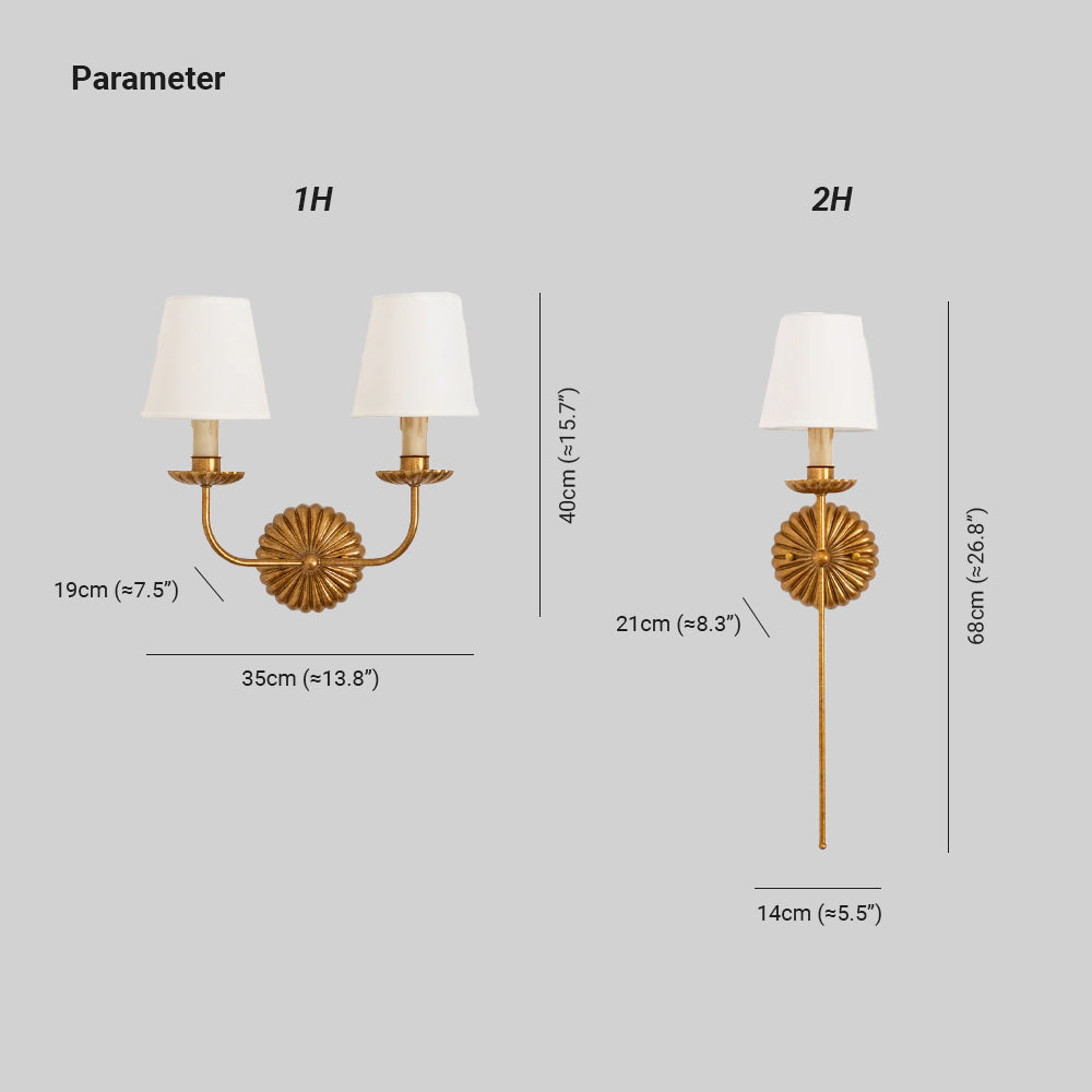 Kristy Wall Lamp Antique Candles Shape