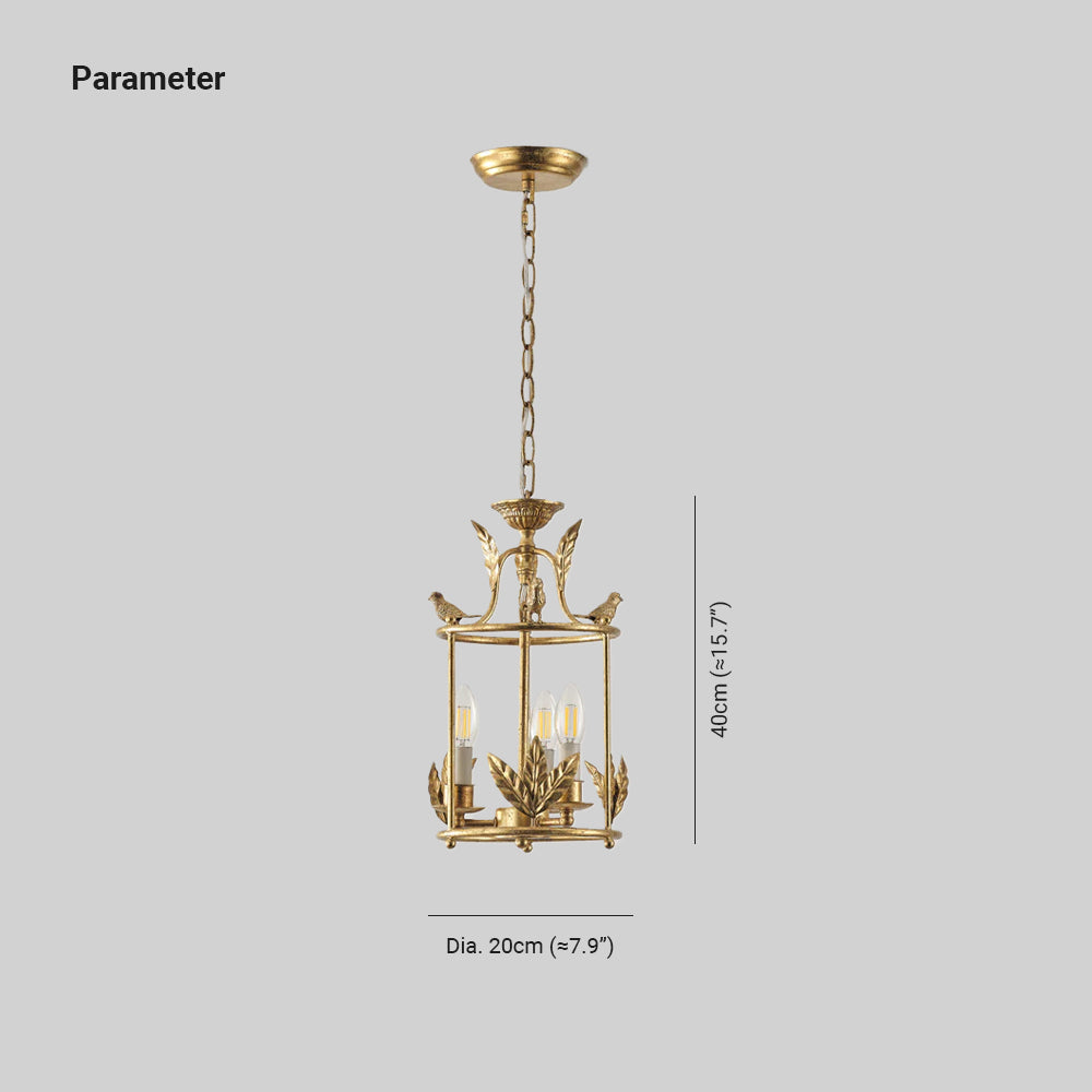 Silva Lantern Pendant Lamp Baroque Style