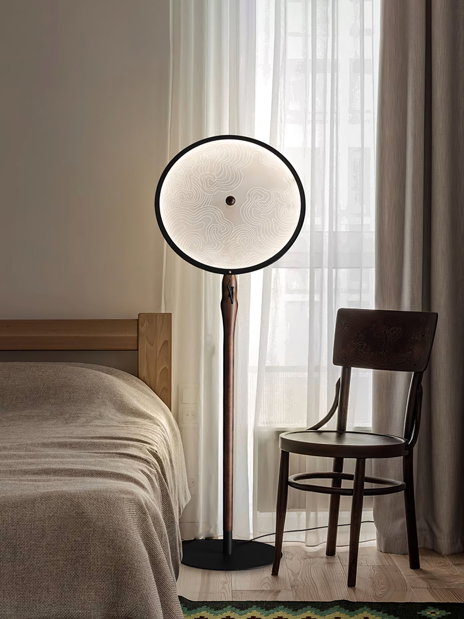 Evliriel Artistic Wood Floor Lamp - Letslighting