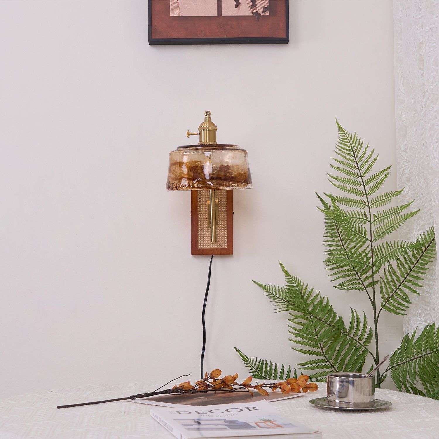 Cusorion Premium Nordic Art Glass Bamboo Wall Lamp - Letslighting