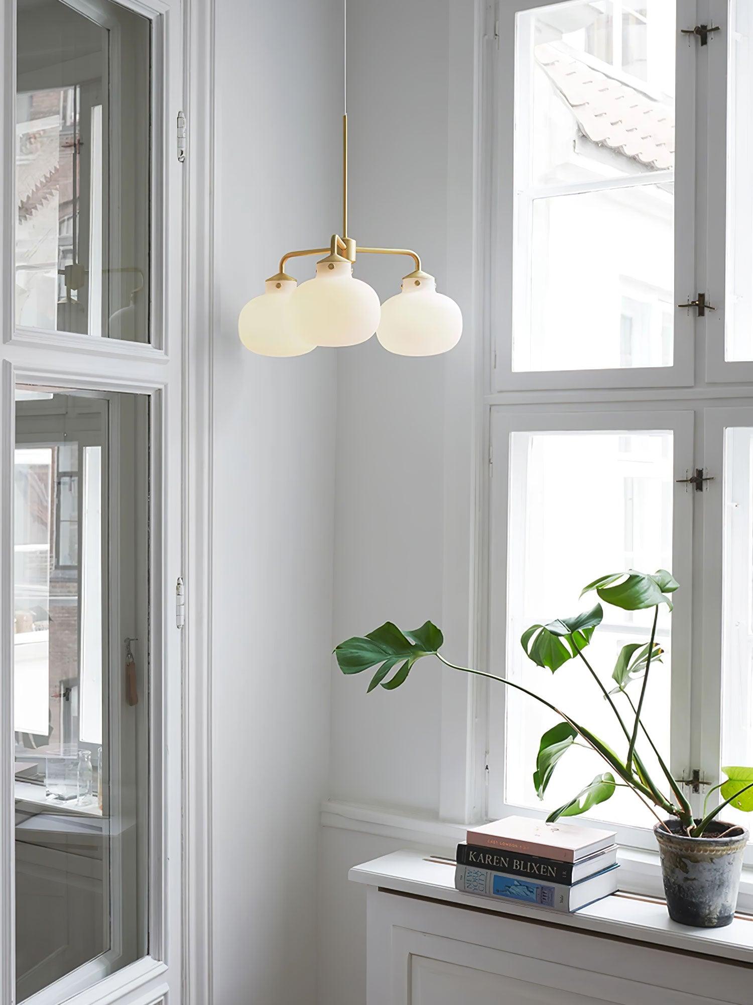 Halo Contemporary Glass Pendant Lamp - Letslighting