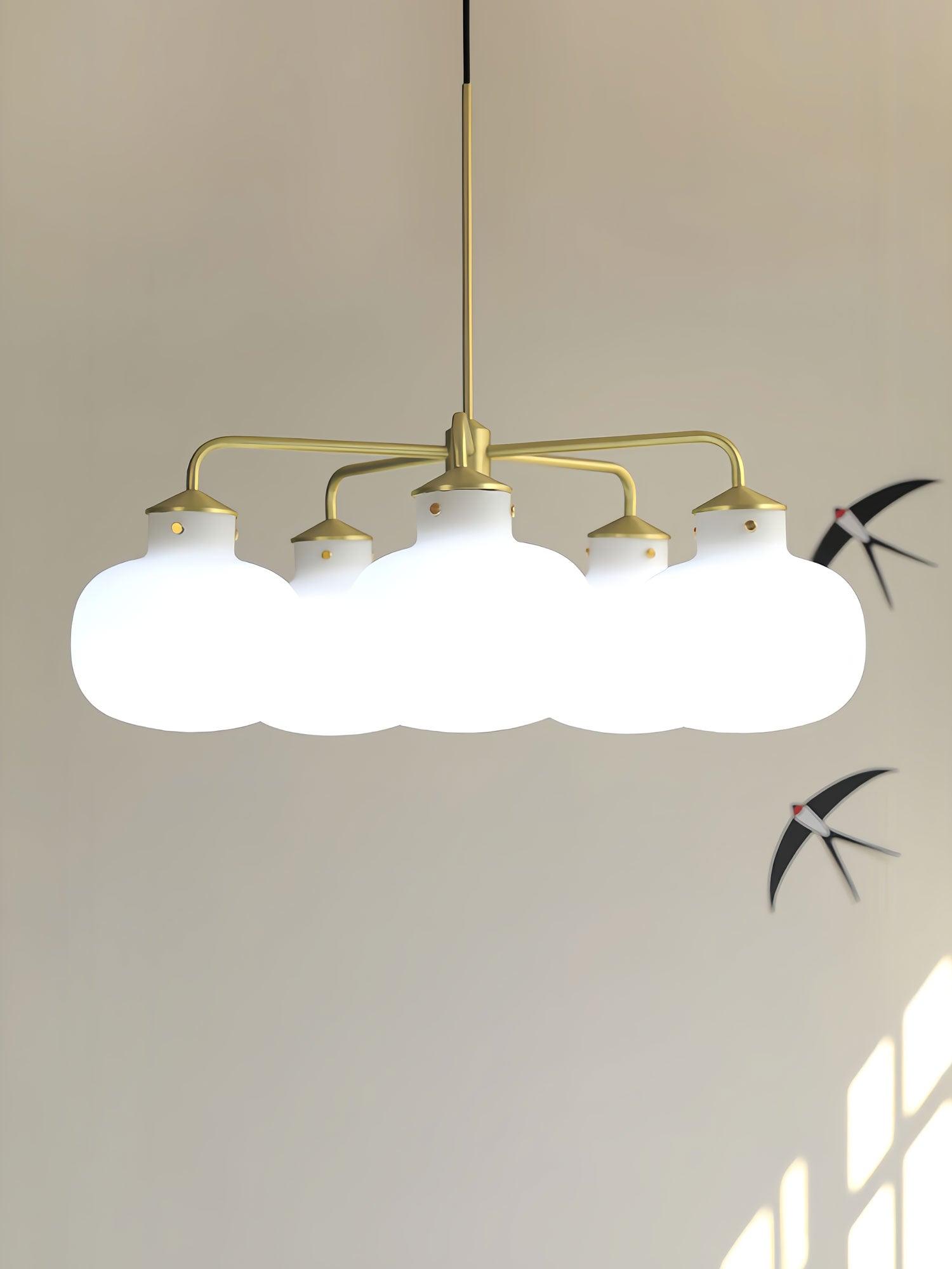 Halo Contemporary Glass Pendant Lamp - Letslighting