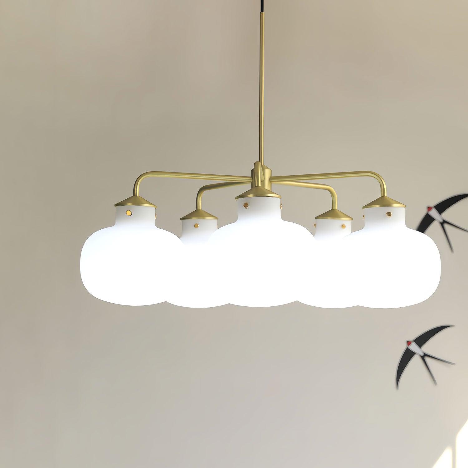 Halo Contemporary Glass Pendant Lamp - Letslighting