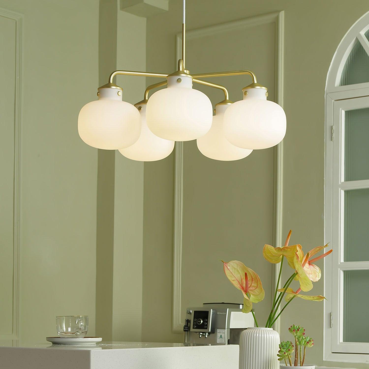 Halo Contemporary Glass Pendant Lamp - Letslighting