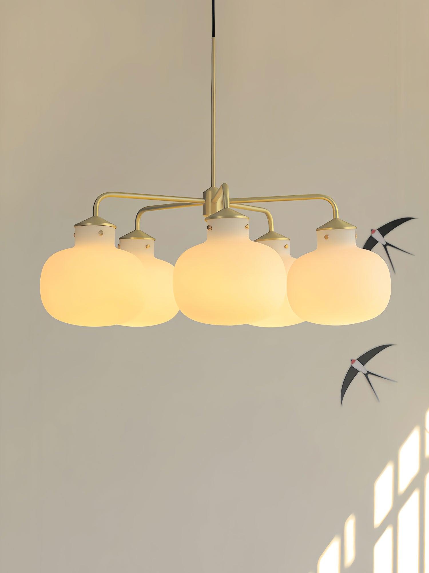 Halo Contemporary Glass Pendant Lamp - Letslighting