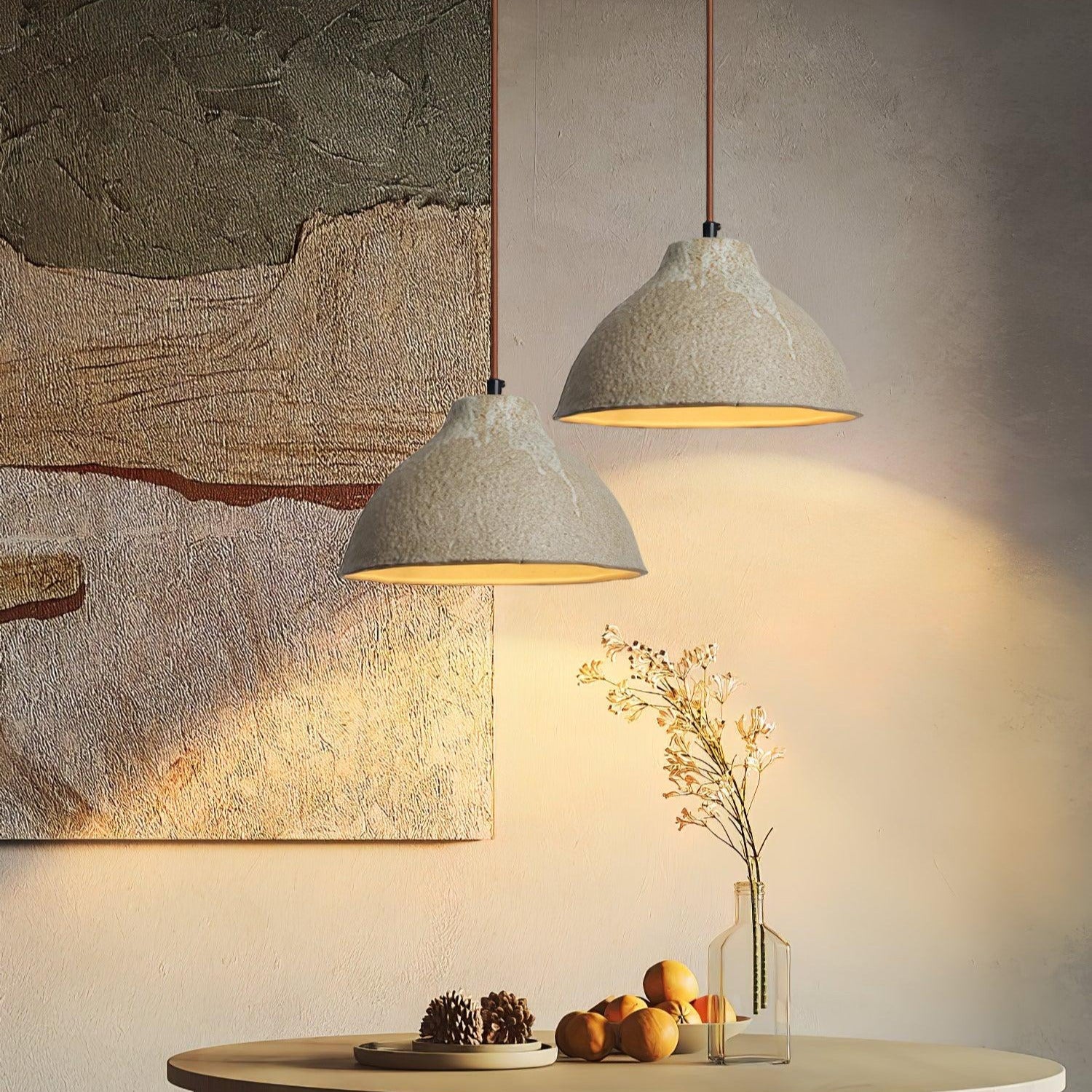 Olivia Textured Ceramic Pendant Light - Letslighting