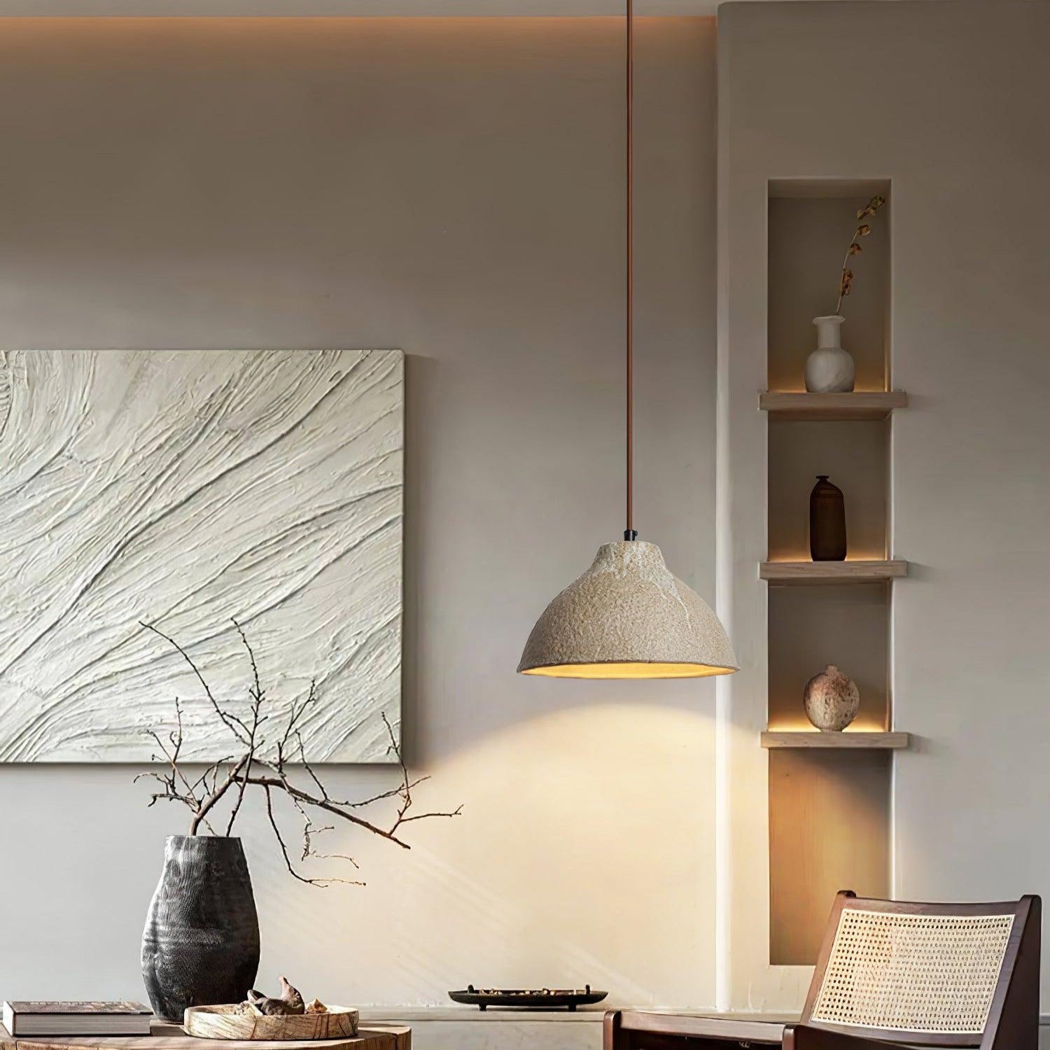 Olivia Textured Ceramic Pendant Light - Letslighting