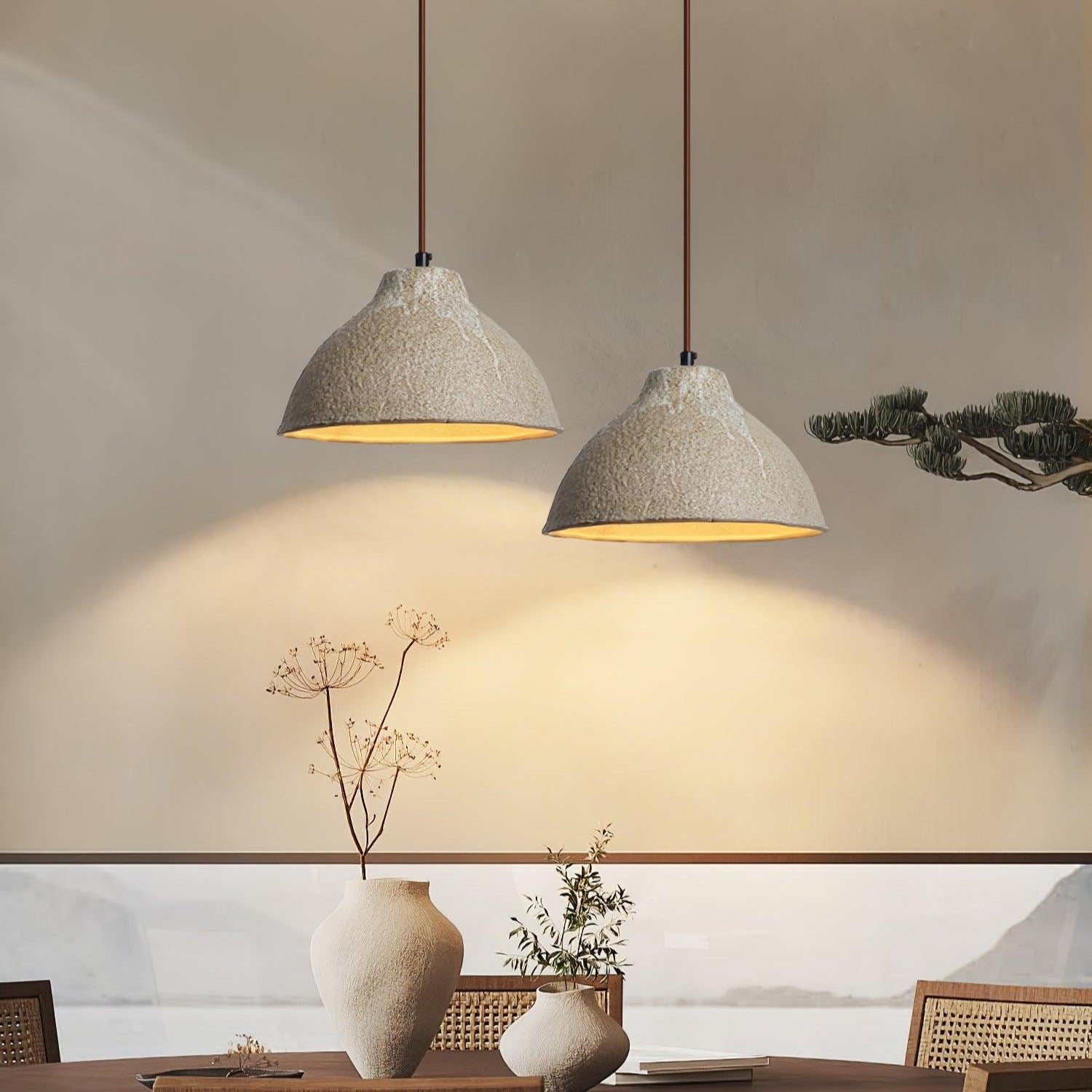 Olivia Textured Ceramic Pendant Light - Letslighting