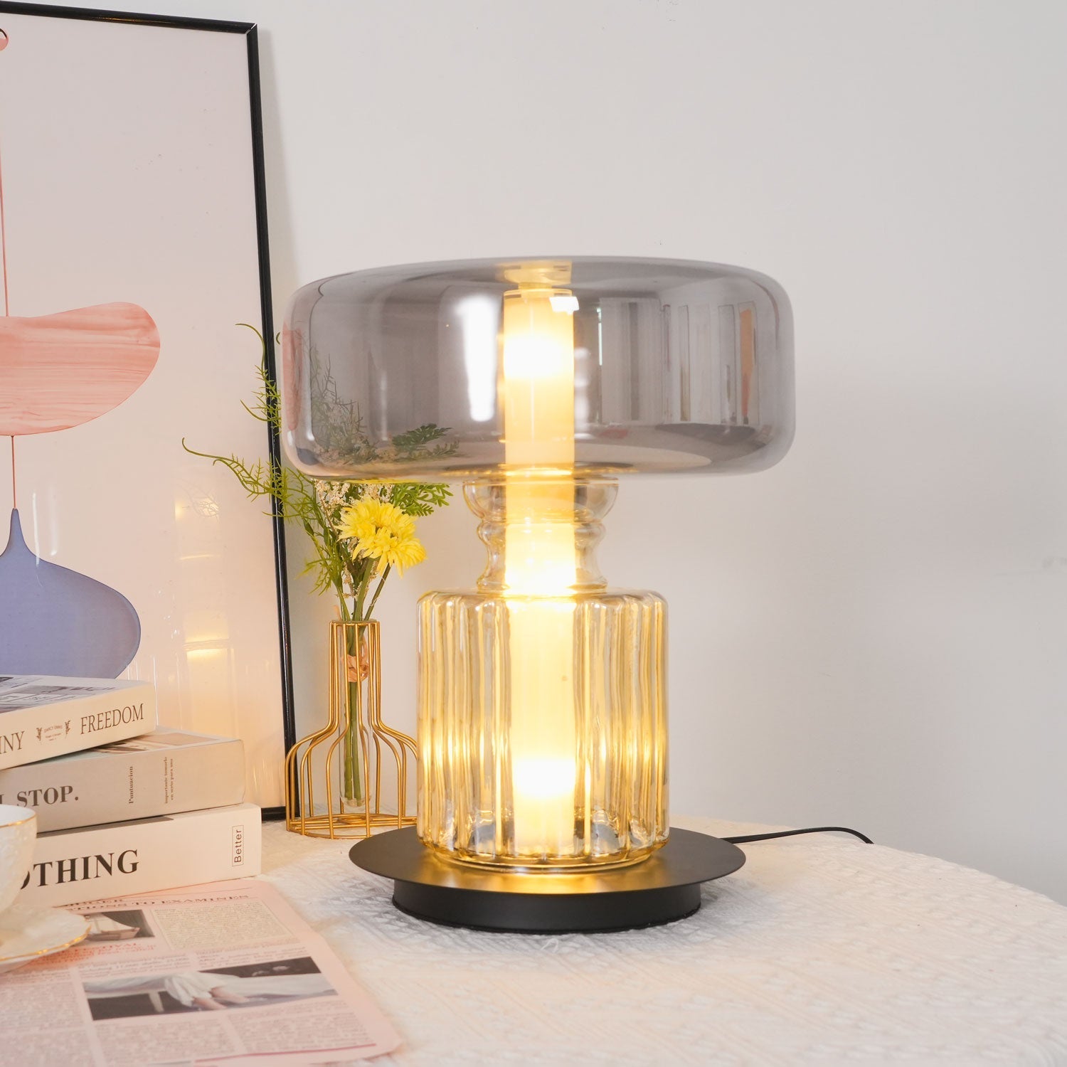 Jamie Modern Glass Table Lamp - Letslighting