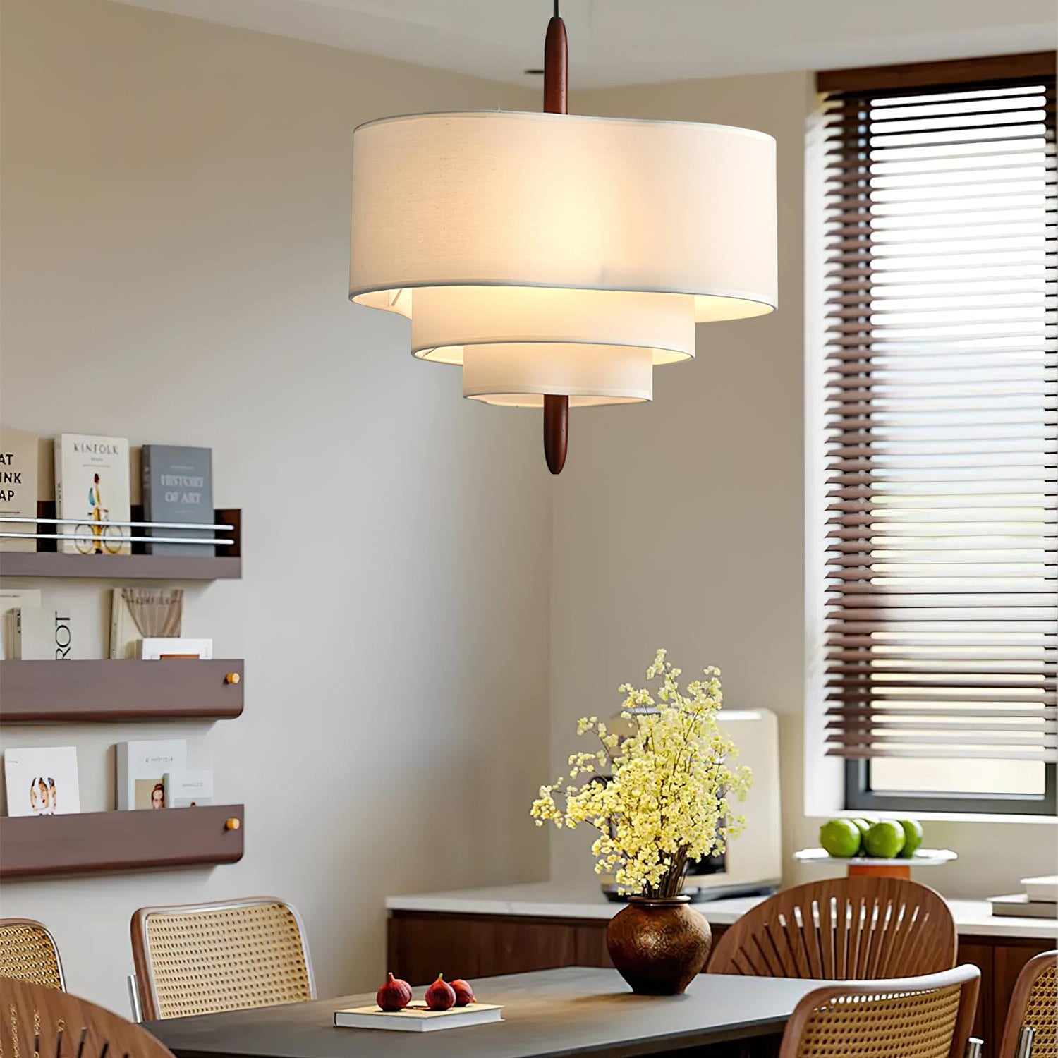 Ophel Green Fabric Pendant Lamp - Letslighting