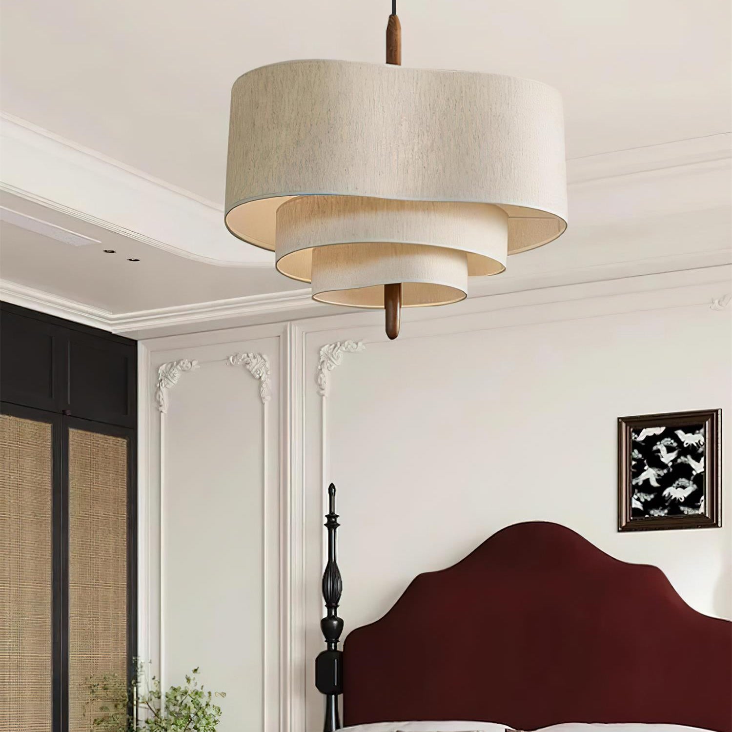 Ophel Green Fabric Pendant Lamp - Letslighting