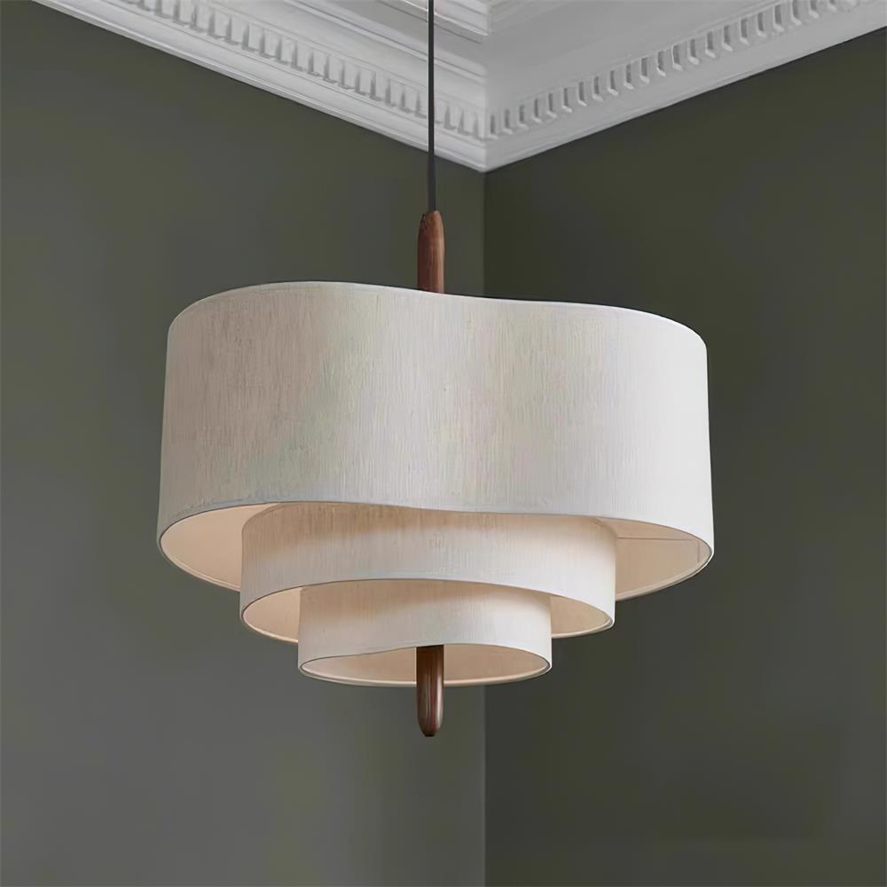 Ophel Green Fabric Pendant Lamp