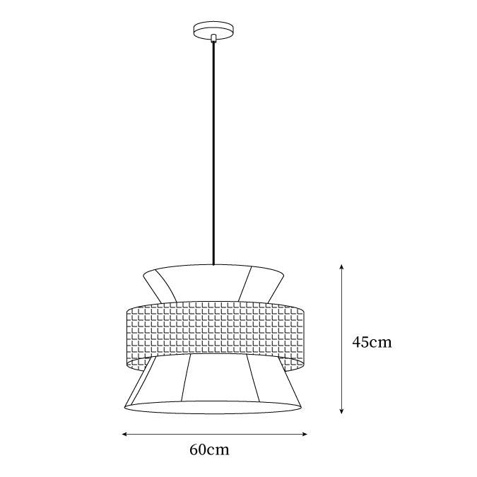 Ophelia Woven Rattan Pendant Light - Letslighting