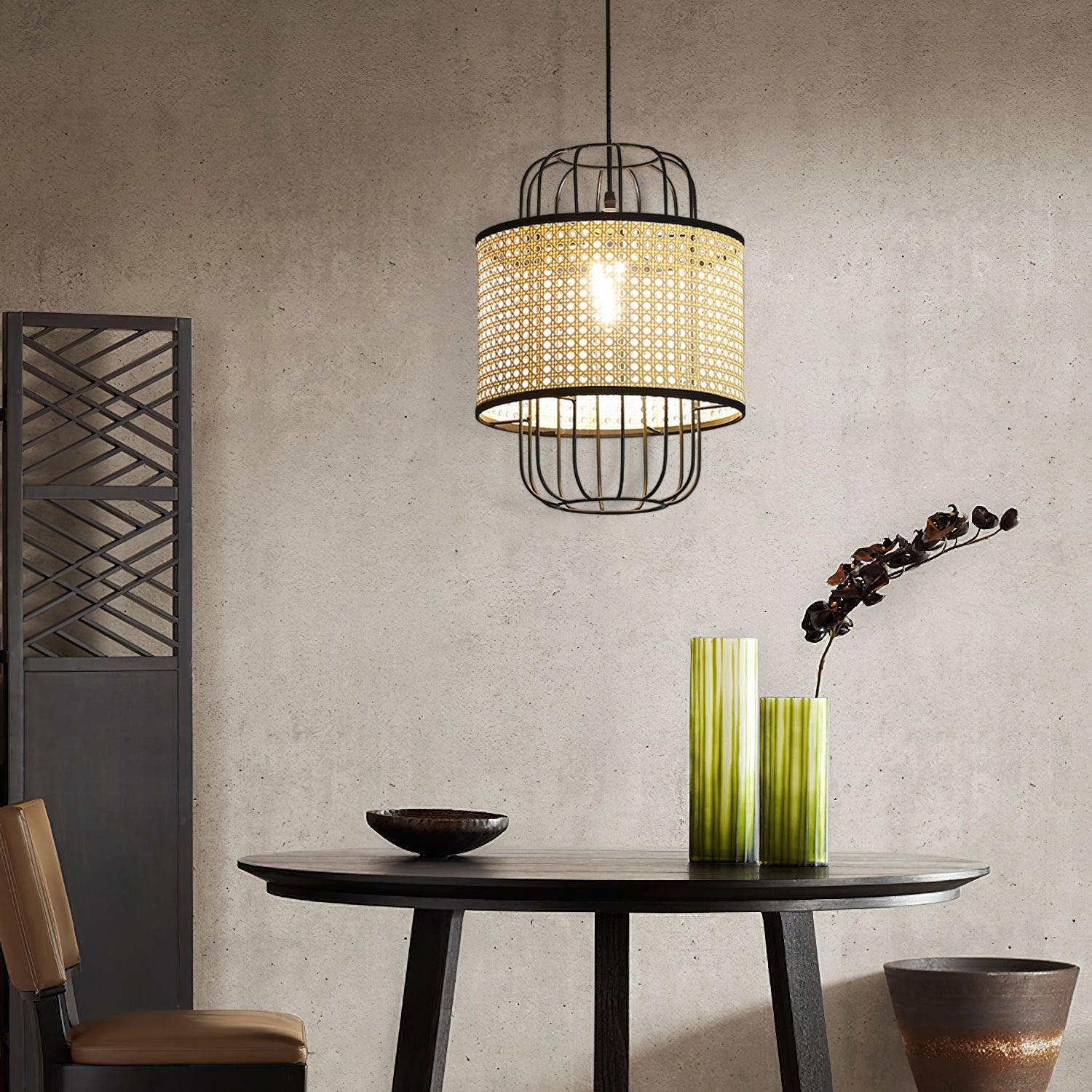 Evtheyra Premium Art Rattan Pendant Lamp - Letslighting