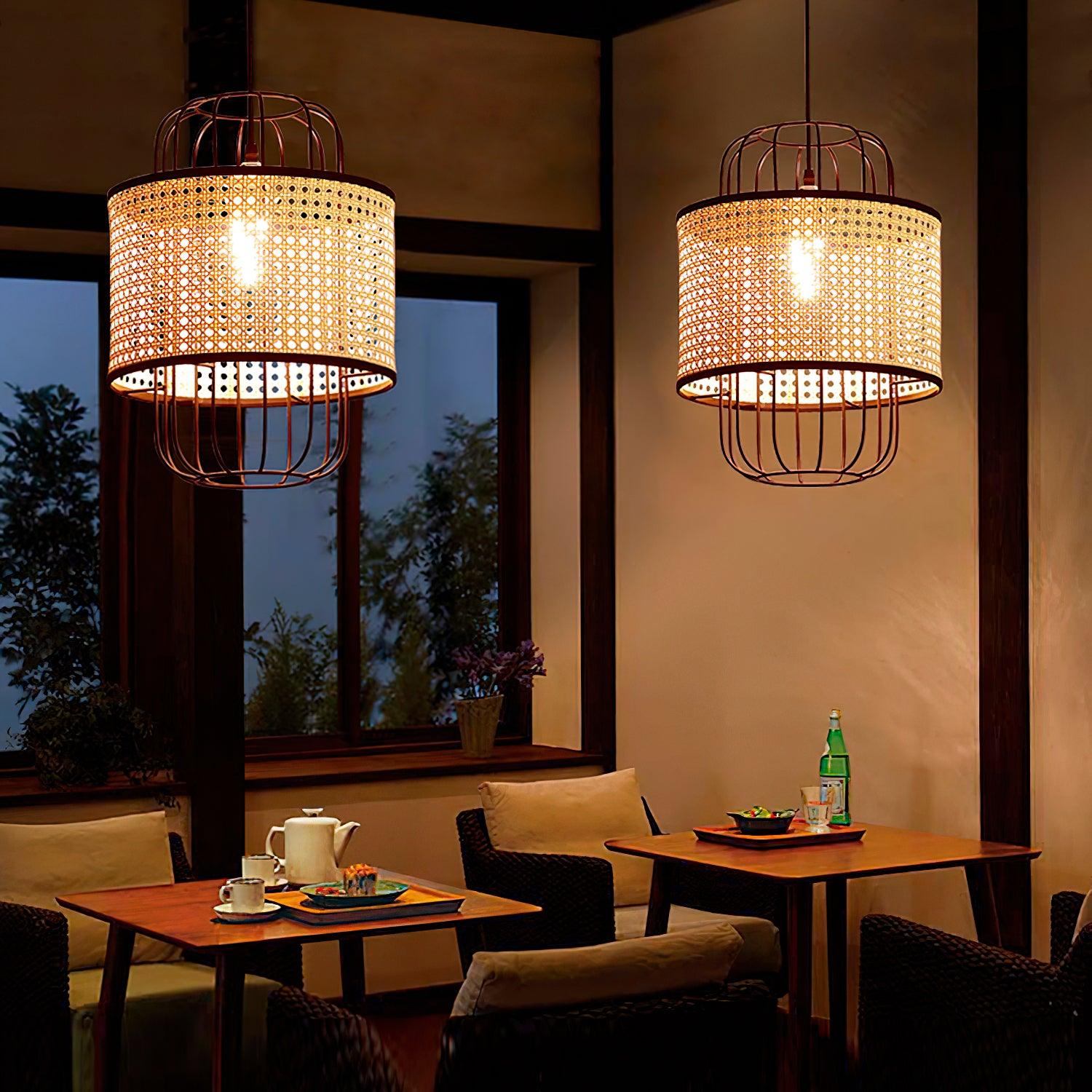 Evtheyra Premium Art Rattan Pendant Lamp - Letslighting