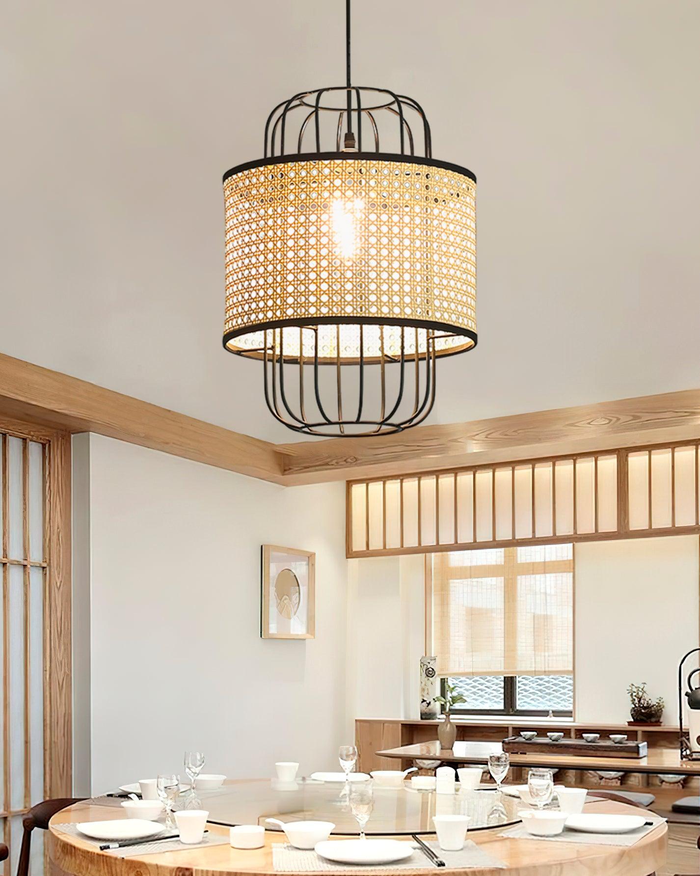 Evtheyra Premium Art Rattan Pendant Lamp - Letslighting