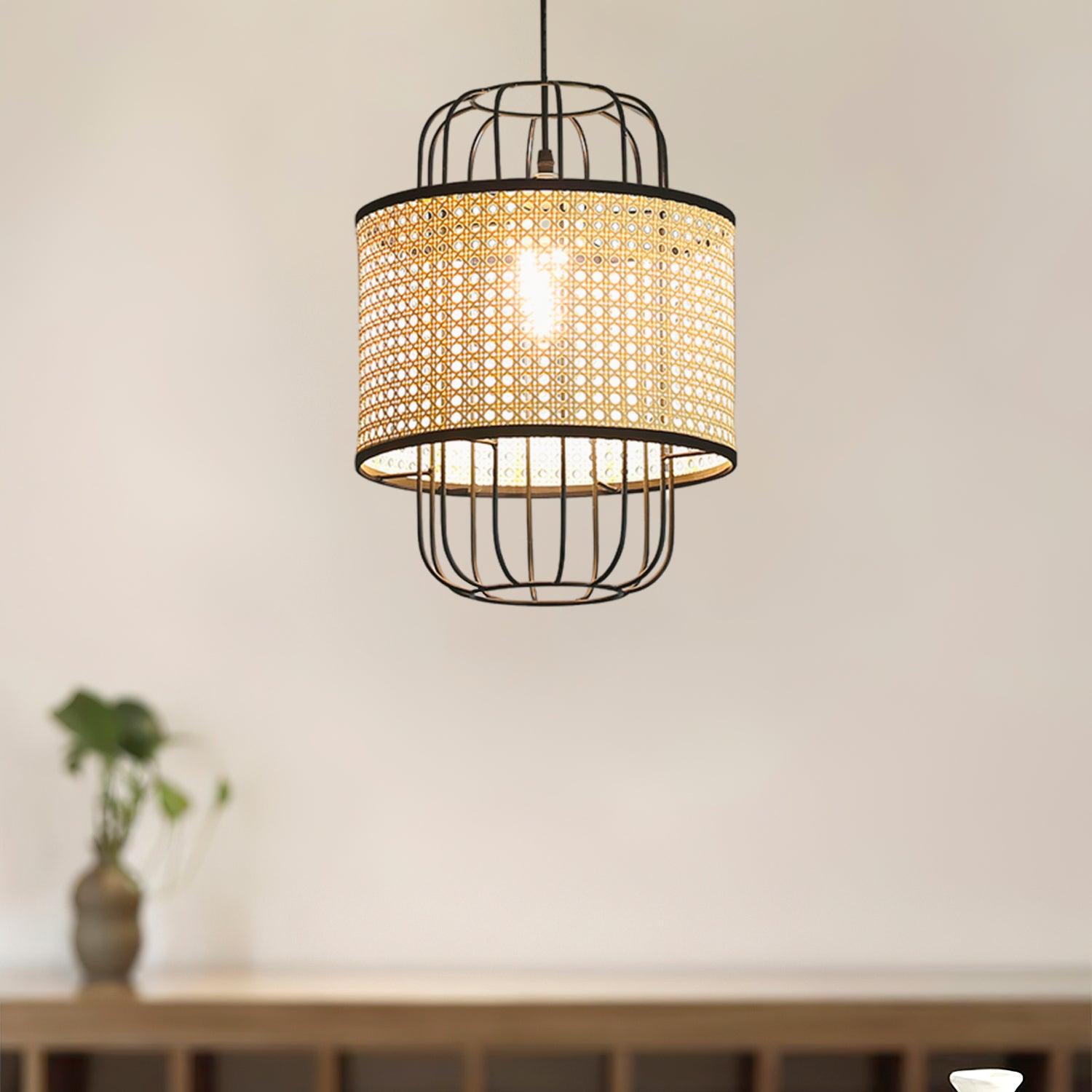 Evtheyra Premium Art Rattan Pendant Lamp - Letslighting