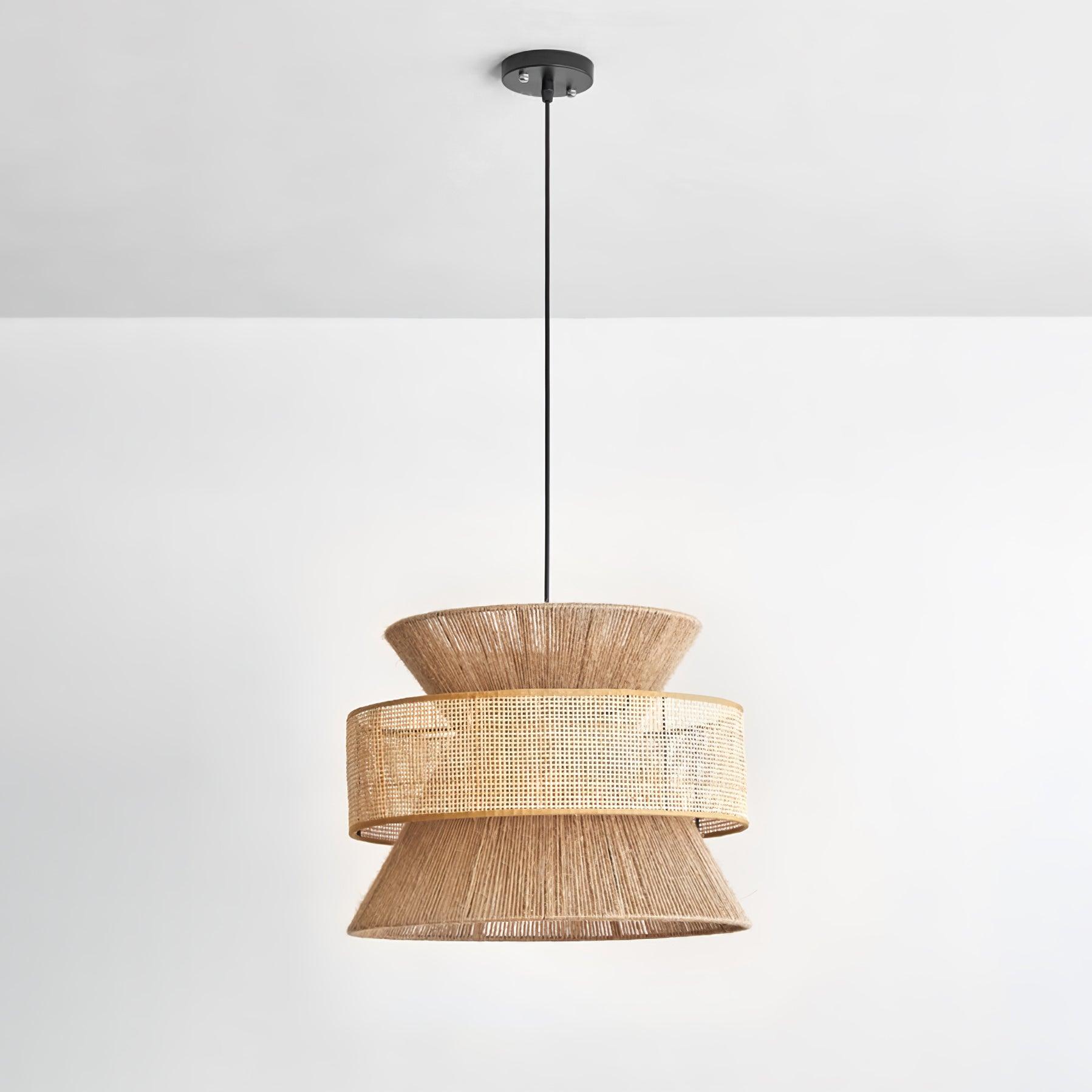Ophelia Woven Rattan Pendant Light - Letslighting