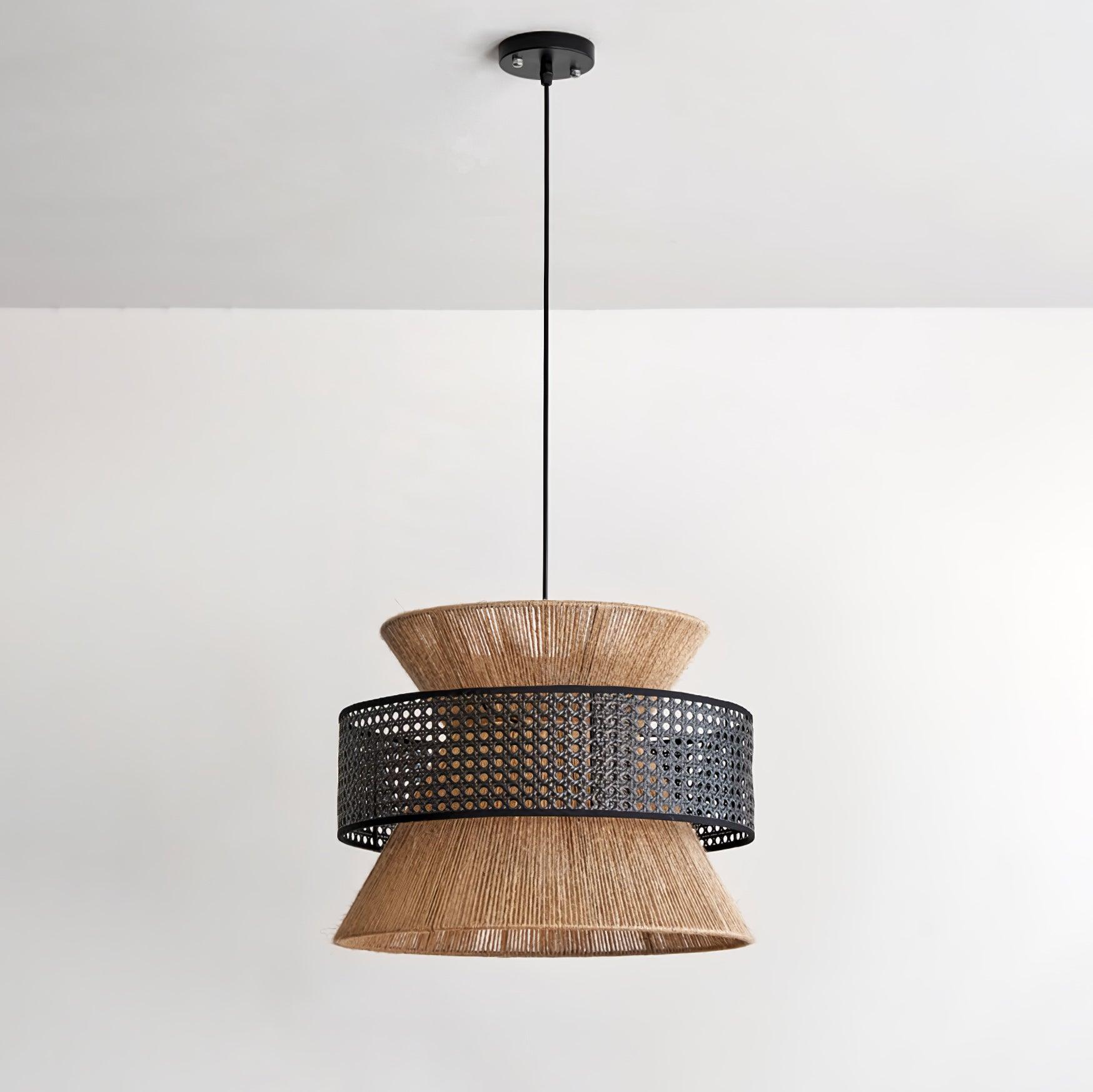 Ophelia Woven Rattan Pendant Light - Letslighting
