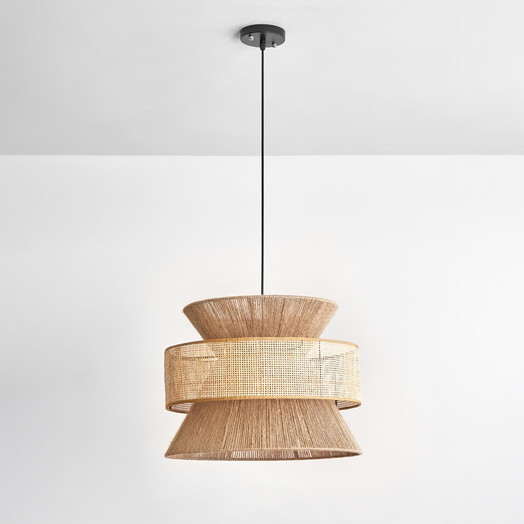 Ophelia Woven Rattan Pendant Light - Letslighting