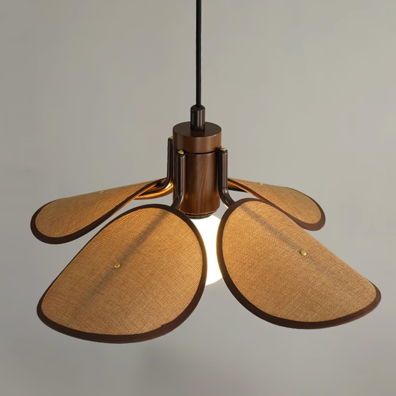 Callie Pendant Lamp Rattan Handwoven Organic - Letslighting