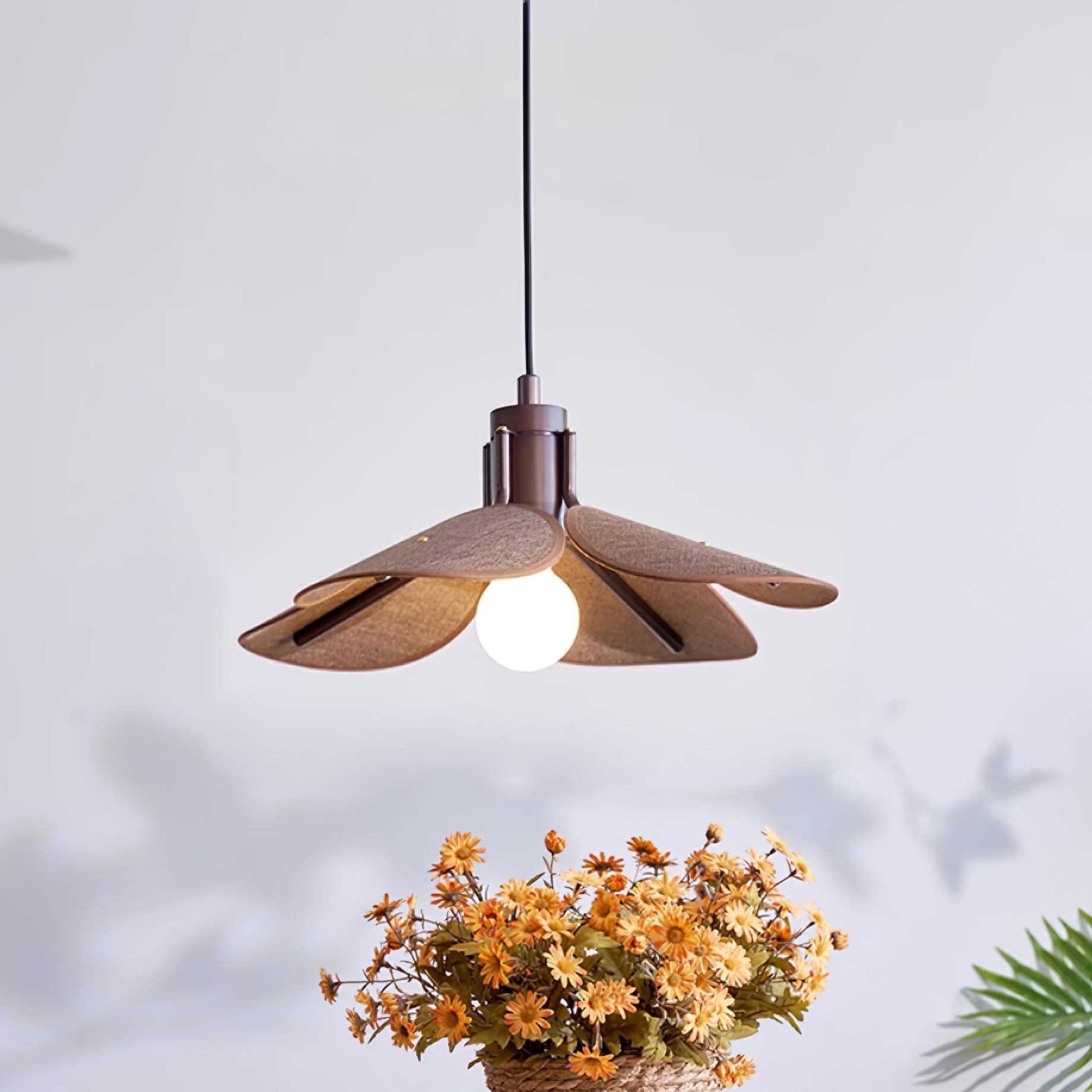 Callie Pendant Lamp Rattan Handwoven Organic - Letslighting