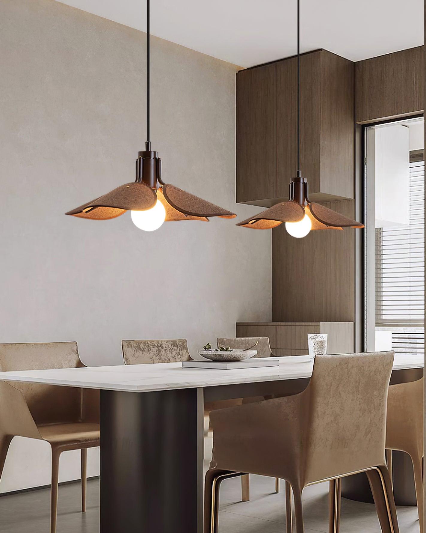 Callie Pendant Lamp Rattan Handwoven Organic - Letslighting
