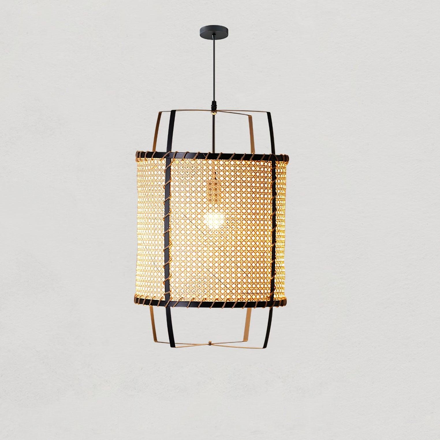 Meyda Pendant Lamp Rattan Woven Organic - Letslighting
