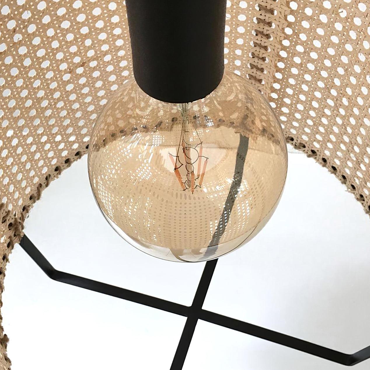 Meyda Pendant Lamp Rattan Woven Organic - Letslighting