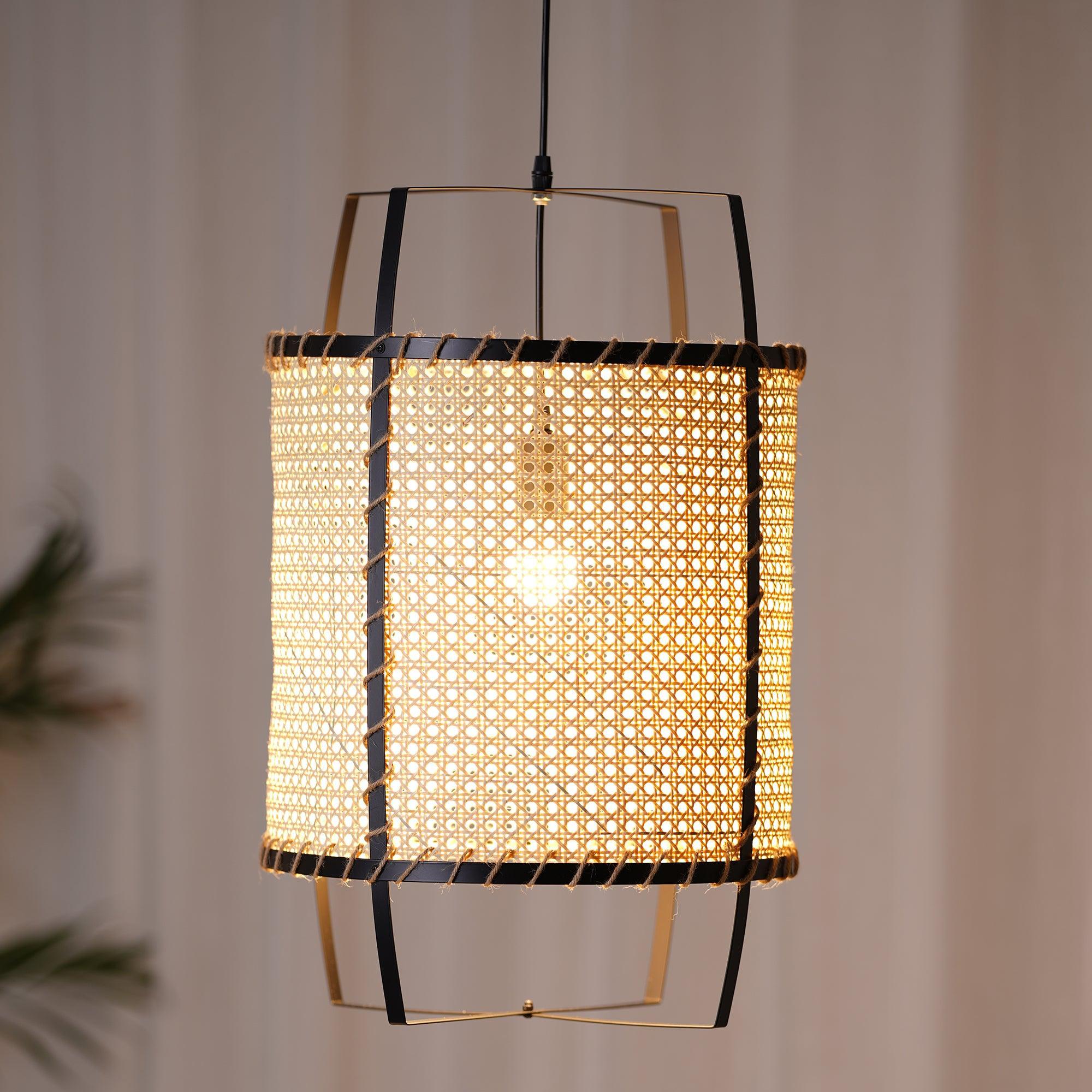 Meyda Pendant Lamp Rattan Woven Organic - Letslighting