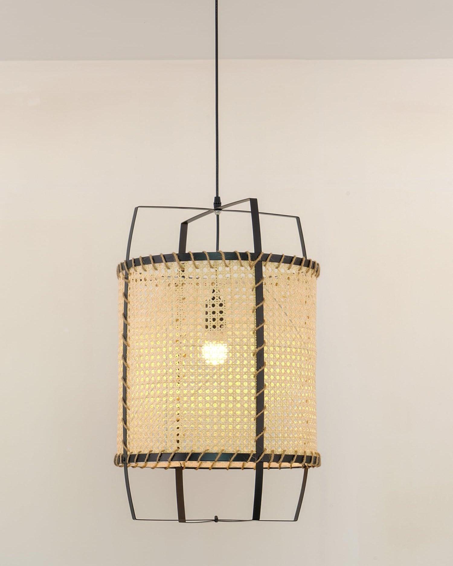 Meyda Pendant Lamp Rattan Woven Organic - Letslighting